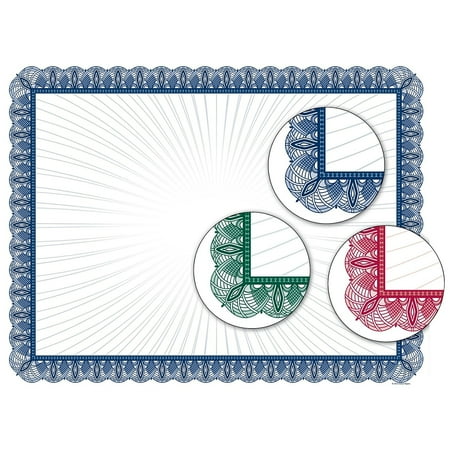 Great Papers Value Variety Certificates 8.5" x 11" Multicolor 30/Pack (2015094)