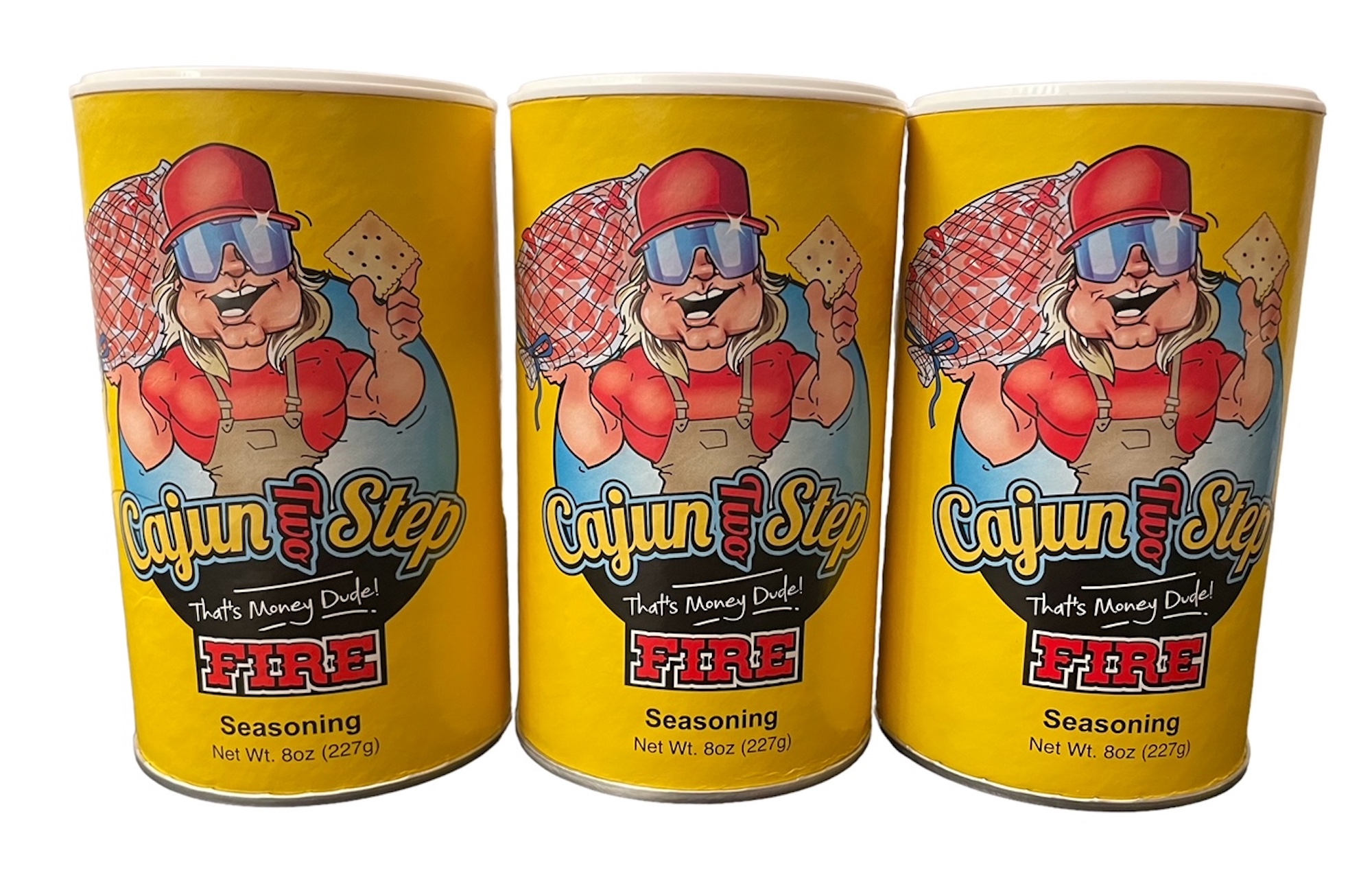 Cajun Two Step Fire Seasoning Blend Stale Kracker Louisiana 8 oz 3 Pack