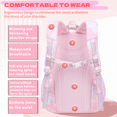 thumbnail image 5 of School Backpacks for Girls, Kids Backpack for Girls with Multiple Pockets, Lightweight School Bookpack, Watrer Resistant, Bookbag for Elementary Primary School, Pink, 5 of 9