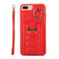 thumbnail image 2 of Nalacover for iPhone 8 Plus/iPhone 7 Plus Ring Holder Crossbody Wallet Case with Credit Card Slots, Lanyard Shoulder Strap Premium PU Leather Wrist Hand Strap Cover with Kickstand,Red, 2 of 10