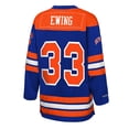 thumbnail image 3 of Youth Mitchell & Ness Patrick Ewing Blue New York Knicks Maxxed Out 2.0 Fashion Hockey Jersey, 3 of 3