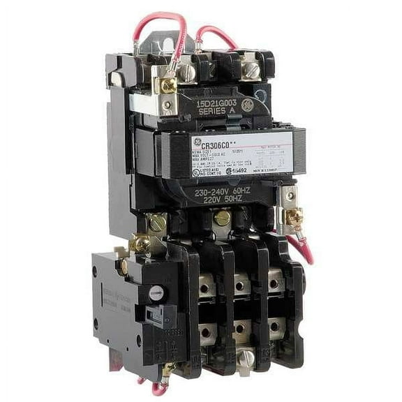 Ge Magnetic Motor Starter, Non-Reversing, 240V AC, 3 P CR306C003