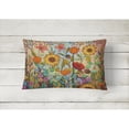 thumbnail image 2 of Carolines Treasures PPD3017PW1216 Joy in the Morning Flowers Canvas Fabric Decorative Pillow, 12H x16W, multicolor, 2 of 4