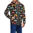 thumbnail image 2 of Kdxio Retro Video Game Print Men Hoodies Casual Hoodies for Men with Zip Pockets Full Zip Long Sleeve Sweatshirt Sports Hooded Jacket-Small, 2 of 5