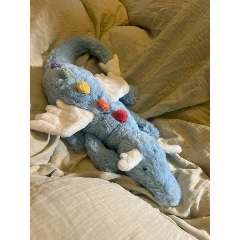 Clearance Jellycat Sky Dragon beautiful rainbow and white wings