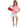thumbnail image 5 of Pink Platinum Girls' Rash Guard - UPF 50+ Protective Quick Dry Short Sleeve Swim Shirt (4-16), 5 of 7