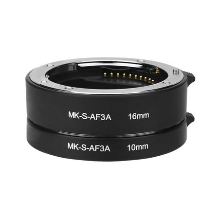 Tebru Automatic Auto Focus 10mm 16mm Macro Extension Tube Set for Sony E Mount Camera, Macro Extension Tube,Lens Extension