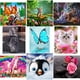 thumbnail image 2 of 5D colorido búho diamantes de imitación punto de cruz DIY cristal Animal arte costura hogar Oficina bordado diamante pintura tholdsy JJ12402-00, 2 of 6