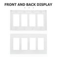 thumbnail image 3 of UPOUART Screwless Outlet Covers Decorative Wall Plate Cover Plastic for Room Upgrade 1Pcs, 3 of 8
