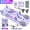 Saint Laurent Purple, variant on Pilates Board with Resistance Bands, Foldable Ab Trainer for Home Workout