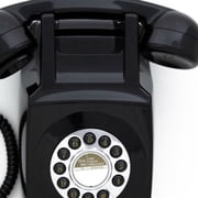 GPO Retro GPO746WBLK 746 Wall Mount Push Button Telephone - Black [MISC ACCESSORY] Black