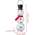 thumbnail image 2 of Jinsinto Bird Feeder, Snowman Shaped Hanging Dispenser Decorative Bird Seed Container For Attracting Chickadees, Finches, Robins, Sparrows, 2 of 4