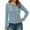 Light Blue, variant on Womens Cardigan Knit Sweater Open Front Layered Lace Trim Long Sleeve Casual Outwear For Daily Wear Soft Yarn Lightweight Cardigans