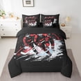 thumbnail image 2 of Homewish Gamer Ice Hockey 7-Piece King Bedding Set - Ball Game Sport Theme, 2 of 8