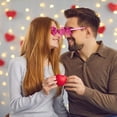 thumbnail image 2 of Gafas de sol AEAHALY Pink Heart sin montura para mujeres y niños x10, 2 of 7