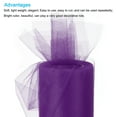 thumbnail image 3 of Uxcell Tulle Rolls Fabric Spools 6" 25 Yards Dark Purple Red for Decoration Wrapping Wedding DIY Crafts, 3 of 5