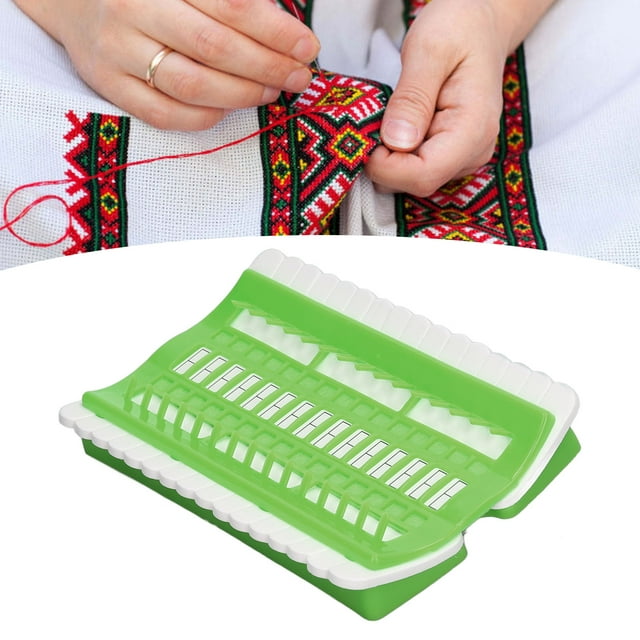 Cross Stitch Thread Holder, 30 Positions Nonwoven Efficient Sorting Reusable Plastic Thread Shelf for Thread and Needle Management