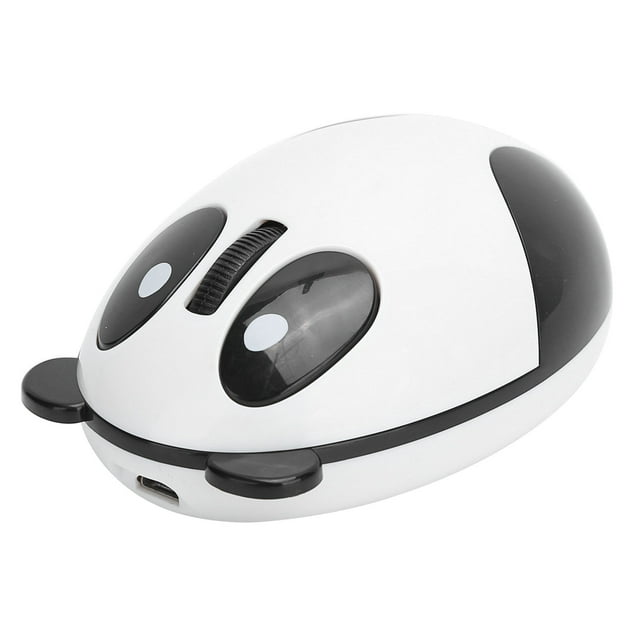 Panda Computer Mouse, Ratón óptico Inalámbrico de 2.4GHz, con Dos Ojos, Utilizado como Botones de Clic, Nariz como Botón de Desplazamiento para Win / Mac / Linux / Andriod / iOS Amonsee No