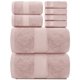 thumbnail image 1 of Juego de toallas White Classic Luxury 100% algodón turco, 8 piezas, 1 of 8