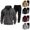 Dark Gray, variant on Mens Tracksuit Set 2 Piece Quarter Zip Multi Pocket Zipper Personalized Sweatpants Casual Sweatsuits Hoodie