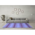 thumbnail image 3 of Ahgly Company Machine Washable Indoor Rectangle Abstract Blue Modern Area Rugs, 6' x 9', 3 of 4