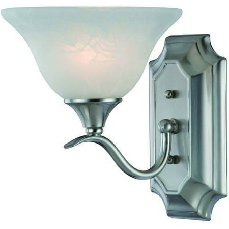 

Hardware House Dover Single Light Wall Fixture - Finish: Satin Nickel