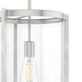 thumbnail image 4 of Hunter - Astwood 1-light Brushed Nickel, Medium Size Pendant Light, Dimmable, Caged Style, Cylinder Shaped, for Bedrooms, Dining, Living Rooms - 19124, 4 of 8