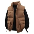 thumbnail image 5 of ZACPNCV Mens Sleeveless Quilted Puffer Jacket Casual Winter Warm Down Vest Thermal Lightweight Gym Coat Outdoor Athletic Vests, 5 of 6