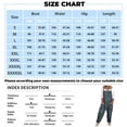 thumbnail image 3 of Wide Leg Jumpsuits for Women Casual Cotton Patchwork Adjustable Straps Sleeveless Print Cute Linen Rompers with Pocket Khaki M, 3 of 8