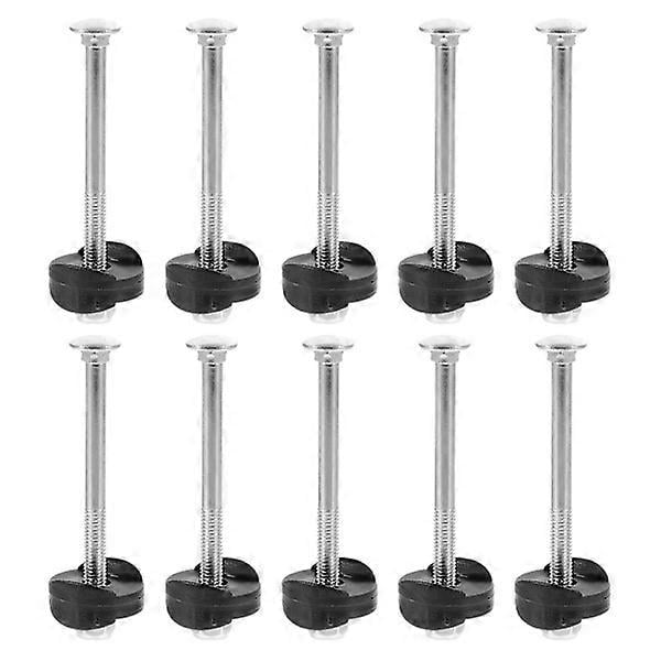 10 Sets Professional Trampoline Screws for Playground Trampoline Parts Fastening Screws Silver 7.6X1.2X1.2CM