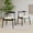 Black-beige, variant on MAYEERTY Set of 2 Modern Dining Chairs, Solid Wood Legs & Woven Rope for Dining Room, Natural-black