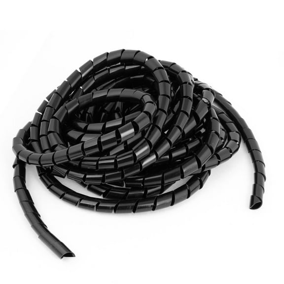 12mm External Diameter Polyethylene Spiral Cable Wire Wrap Tube 6.5M