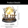 thumbnail image 4 of JilgTeok 1 Packs Angel Moon Night Light Statues Desktop Ornaments Standing Signs Table Decorations Angel Moon Light Lamp Sculpture for Bookshelf Bedroom Home Office, 4 of 7