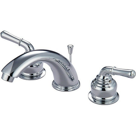 Artesian Chrome Double Handle Lavatory Faucet w/Pop-up