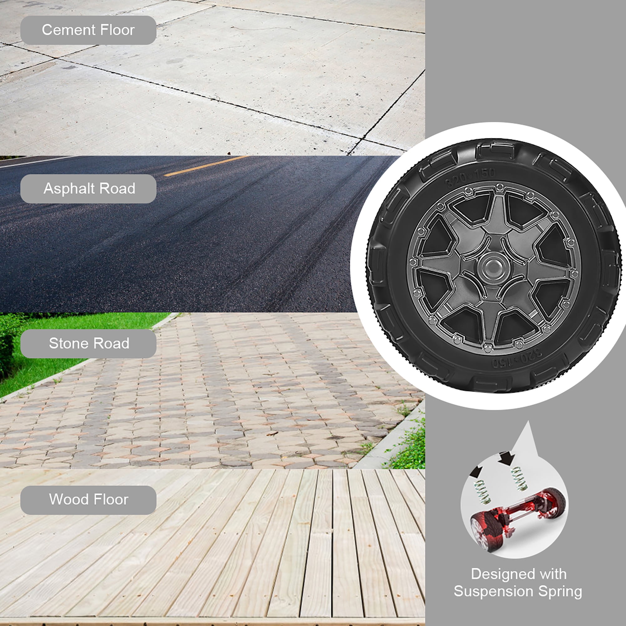 Costway 12V Kids Ride On Car 2 Seater 