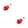 thumbnail image 4 of sweethay Pegatinas de pared de corazón desmontable Interior del hogar autoadhesivo calcomanía arte baño etiqueta para niños habitación Rojo 2Conjunto, 4 of 6