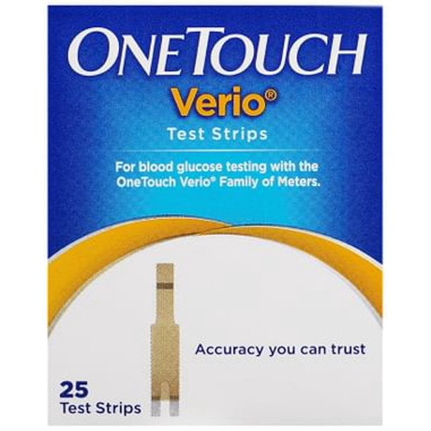 One Touch Verio Blood Glucose 25 Test Strip with One Aruba Ubuy