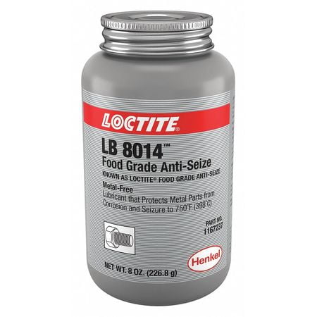 - Anti-Seize Lubricant,H1 Food1,8 oz LB 8014(TM) LOCTITE 1167237