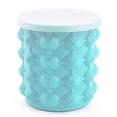 thumbnail image 1 of Molde para hielo y contenedor de almacenamiento, cubo de silicona para hacer cubitos de hielo, portátil 2 en 1 fabricante de cubitos de hielo Hy, 1 of 5