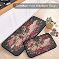 thumbnail image 5 of 2-Piece Kitchen Rugs Set Non-Slip Mats Carpet Floor for Kitchen, Bathroom (19.7"x27.6" & 19.7"x47.2") Beautiful and Detailed Deer, 5 of 7