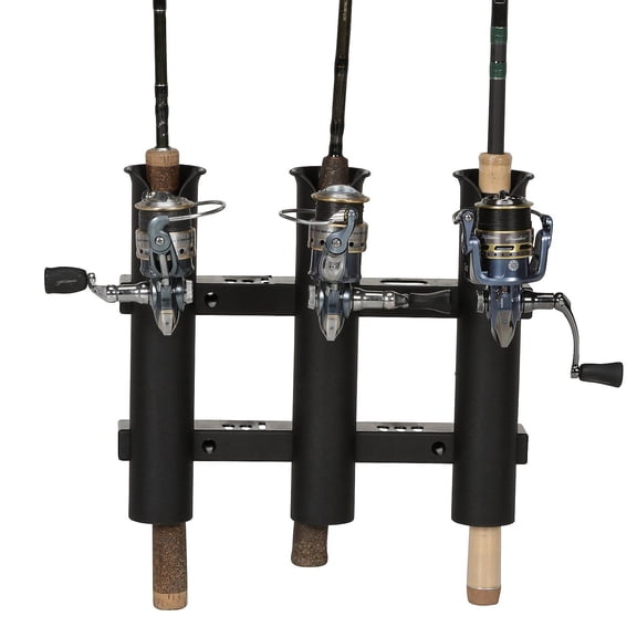 SeaChoice  89451; Rod Rack-Holds Three-Black