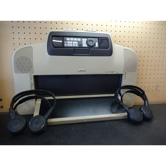Pre-Owned 2014 Acura MDX Roof Mounted 16.2" DVD Display Screen w/ Headphones OEM - Verify Specific Vehicle Fitment In Description - (Good)