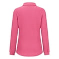 thumbnail image 5 of Xixinqiwan Women's Tops Long Sleeve Lightweight Sweatshirts Casual Loose Lapel Button Pullover Tops, 5 of 5