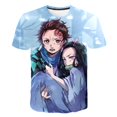 thumbnail image 1 of Camisetas de manga corta de Demon Slayer para niños y niñas, camisetas casuales de dibujos animados, camisetas de moda con cuello redondo y estampado 3D para niños, 6M Gao Jinjia LED, 1 of 2