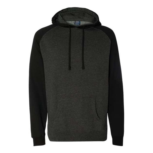 Sudadera con capucha Raglan de Independent Trading Co. M Charcoal Heather/ Black Compañía de Comercio Independiente IND40RP