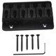 thumbnail image 1 of Black 6 string Fixed Hard Tail Guitar Bridge For Strat Guitar, 1 of 5