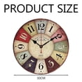 thumbnail image 4 of vidaXL Reloj de pared vintage colorido 30 cm, 4 of 5