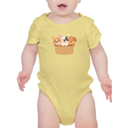 

Cute Dogs In Basket Bodysuit Infant -Image by Shutterstock 24 Months