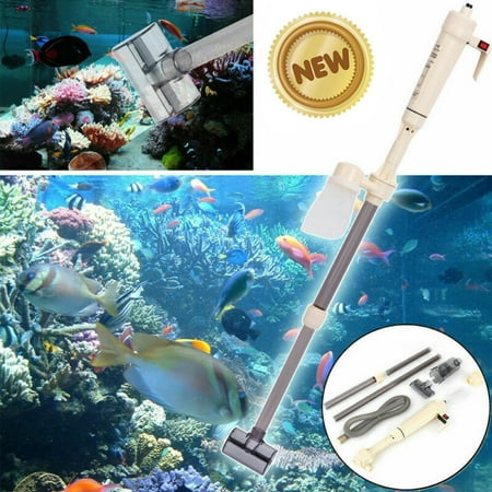 Electric Aquarium Gravel Cleaner Fish Tank Washer Water Changer Pump Filter