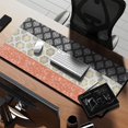 thumbnail image 2 of Long Mouse Pads for Desk,Colorful Pioneer Flower Pattern Desk Mats on Top Of Desks, Desk Mouse Pad Extra Large with 3mm Non-Slip Base and Stitched Edge for Gaming,Office,Work,Home 35.4"x15.7", 2 of 6